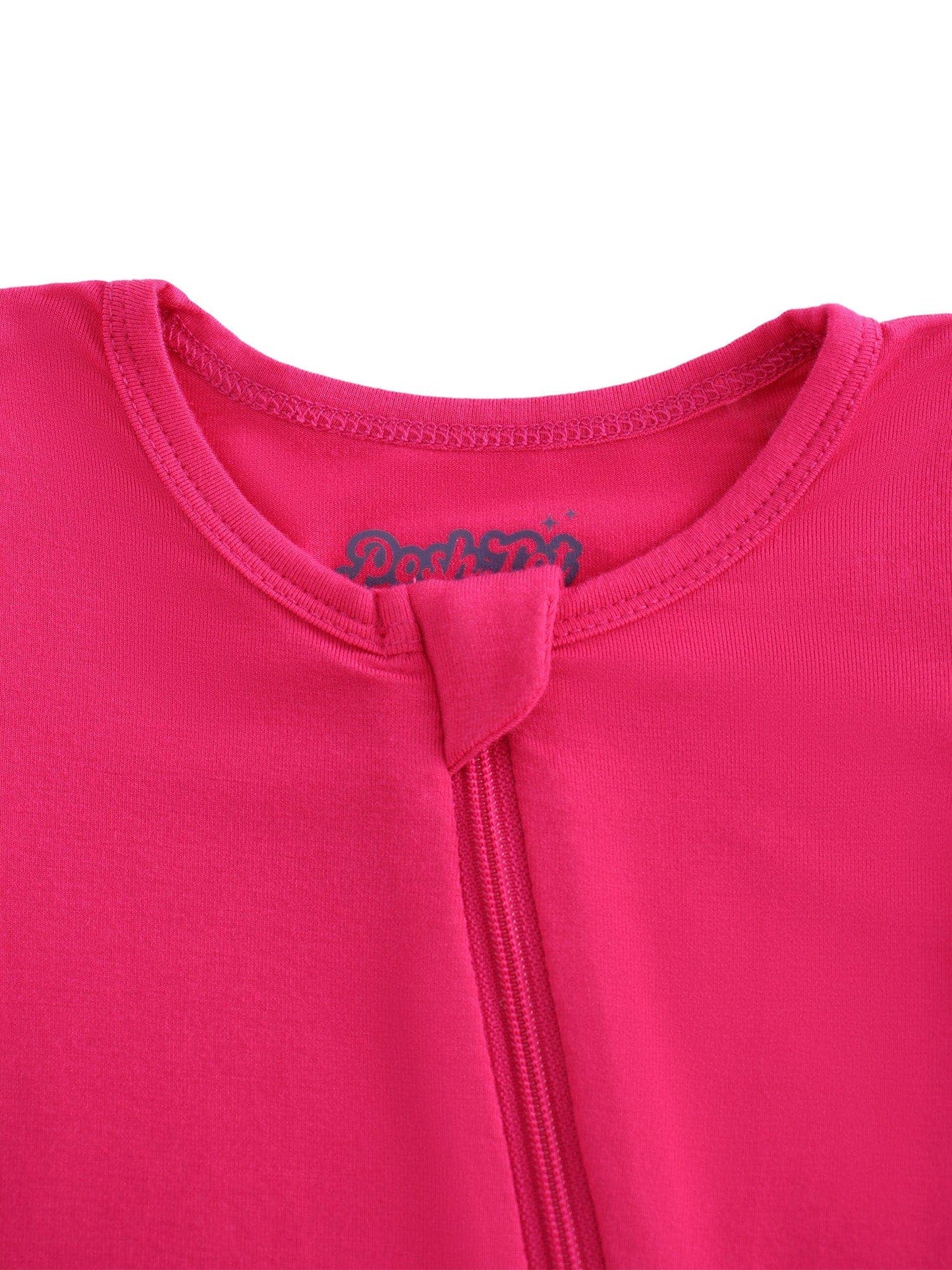 Hot Pink Bamboo Baby Convertible Zippy Romper