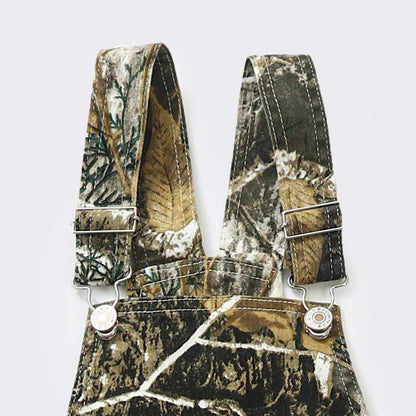 Kids Camo Print Denim Overalls