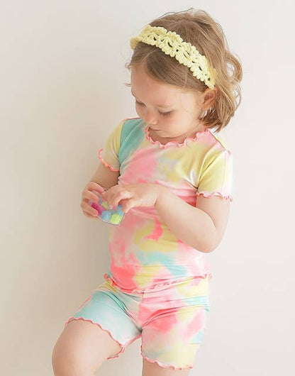 Rainbow Tie Dye | Bamboo Short Sleeve PJs
