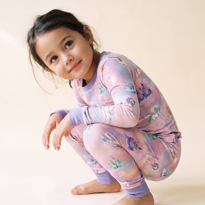 Bamboo Long Sleeve PJ Set Unicorn