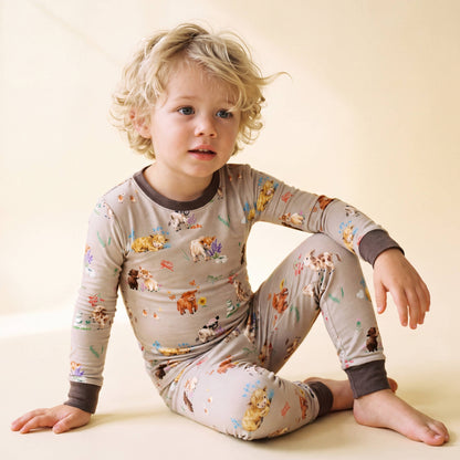 Bamboo Long Sleeve Pajama Set Highland