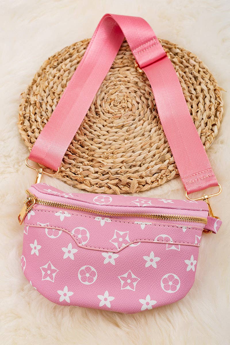 Pink/White Louis Crossbody