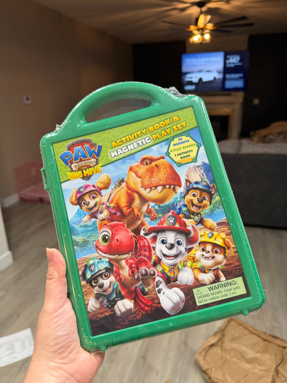 Paw Patrol The Dino Movie: Book and Magnetic Play Set