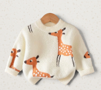 Cozy Knit Reindeer Sweater