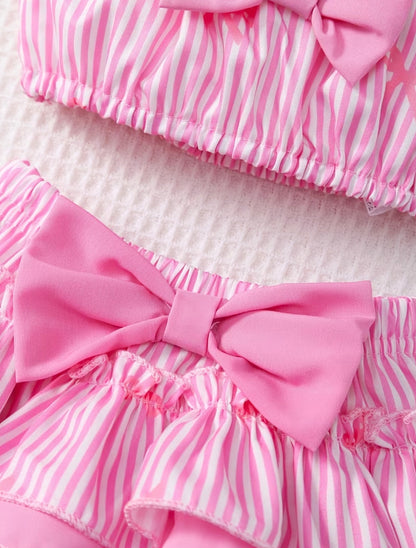 Pink Stripe Summer Set