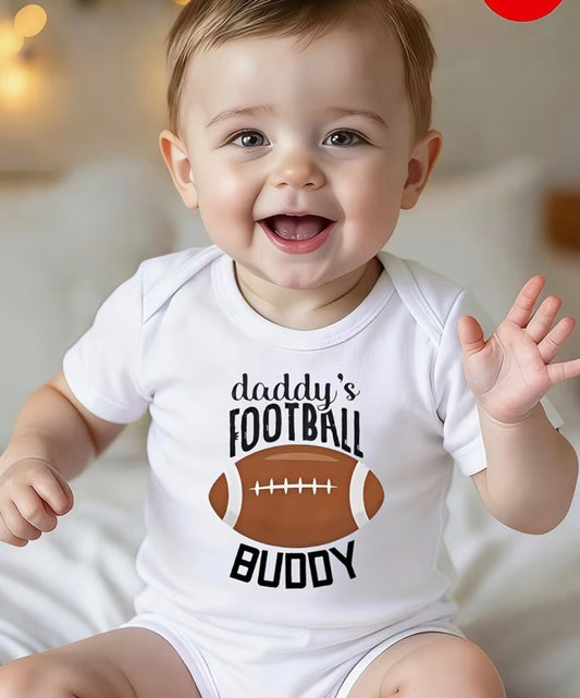 Daddy's Football Buddy Onesie
