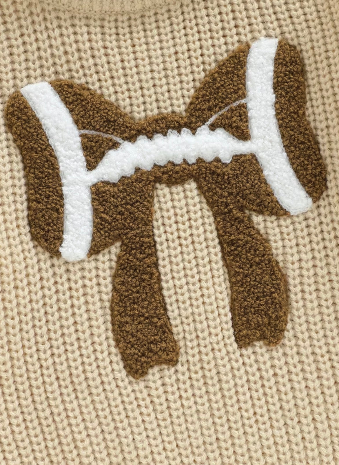 Knit Football Sweater