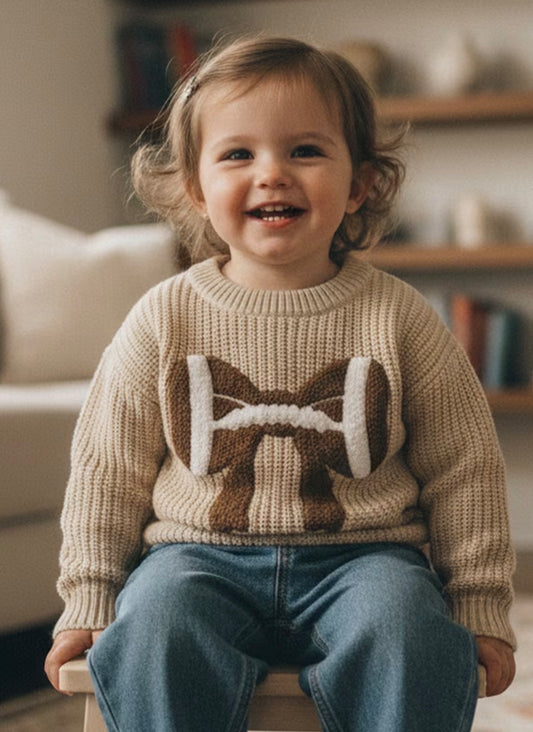 Knit Football Sweater