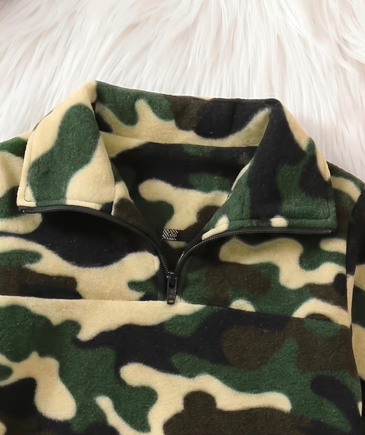 Camo Fleece Half Zip