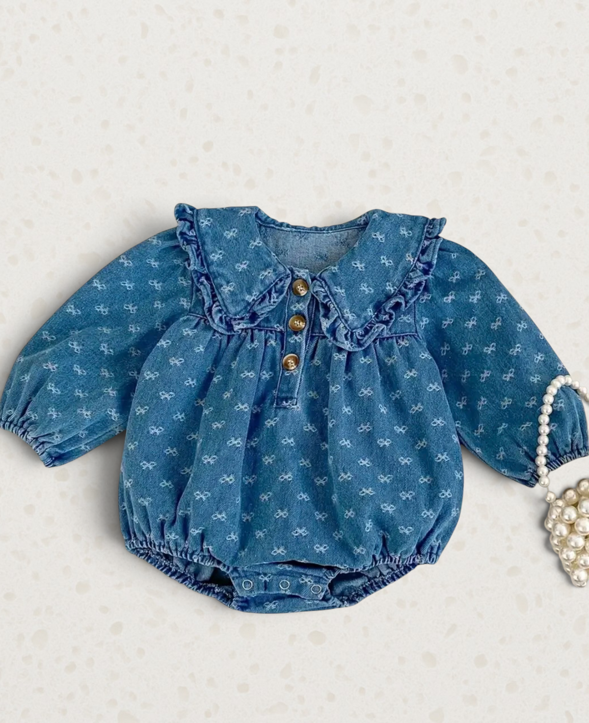 Denim Ruffle Bubble