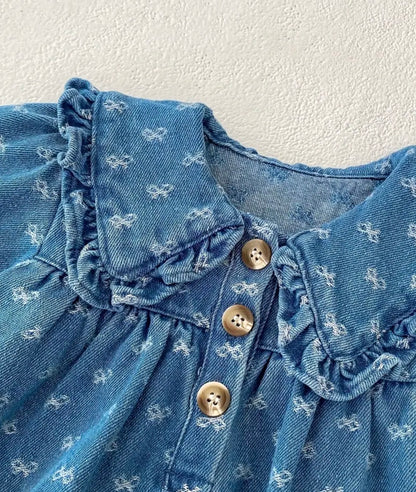 Denim Ruffle Bubble