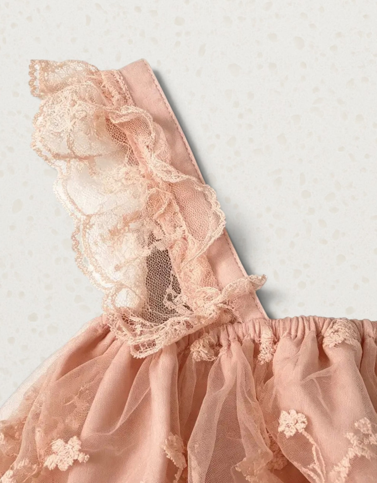 Mesh Lace Peach Bodysuit