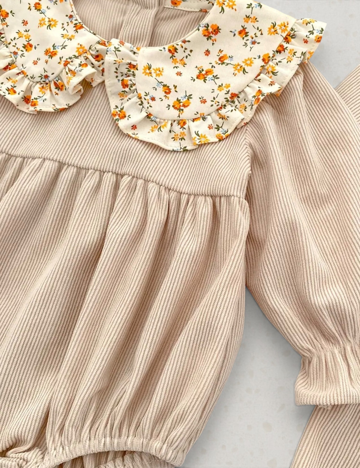 Elegant Corduroy Bodysuit