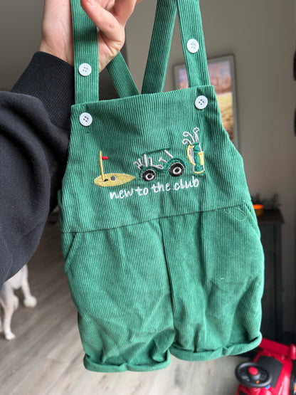 Corduroy Golf Overalls