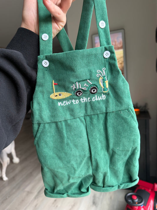Corduroy Golf Overalls