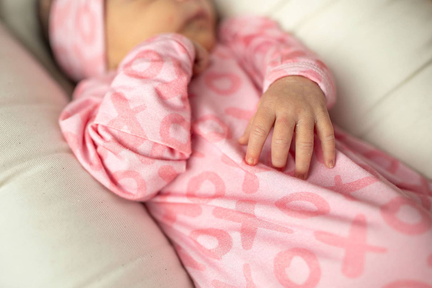 XOXO Love Knotted Newborn Baby Gown