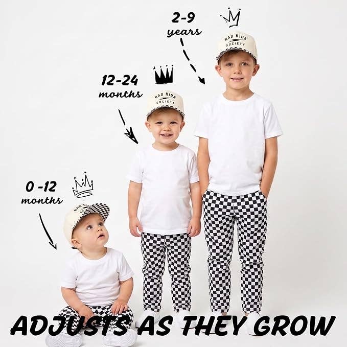 Kid/Baby Hat:  Rad Kids Society - Checker Print