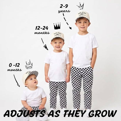 Kid/Baby Hat:  Rad Kids Society - Checker Print