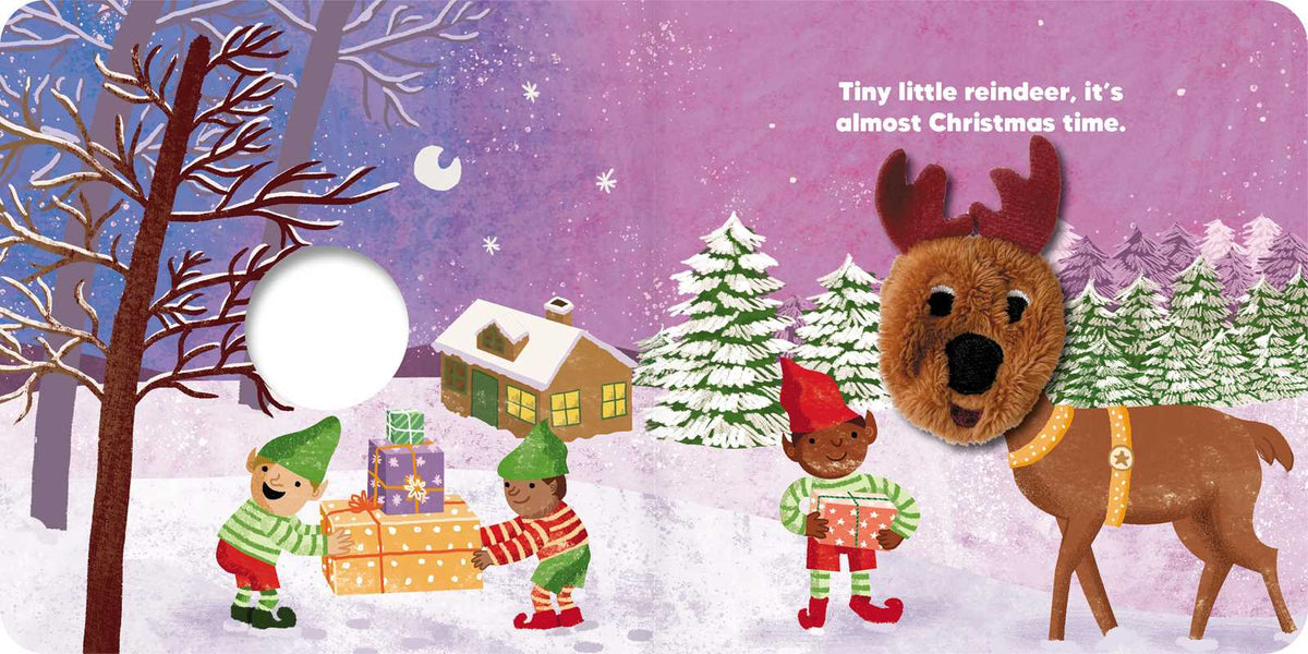 Little Reindeer: Finger Puppet Book