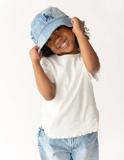 "Child of God" | Denim Kids Bucket Hat