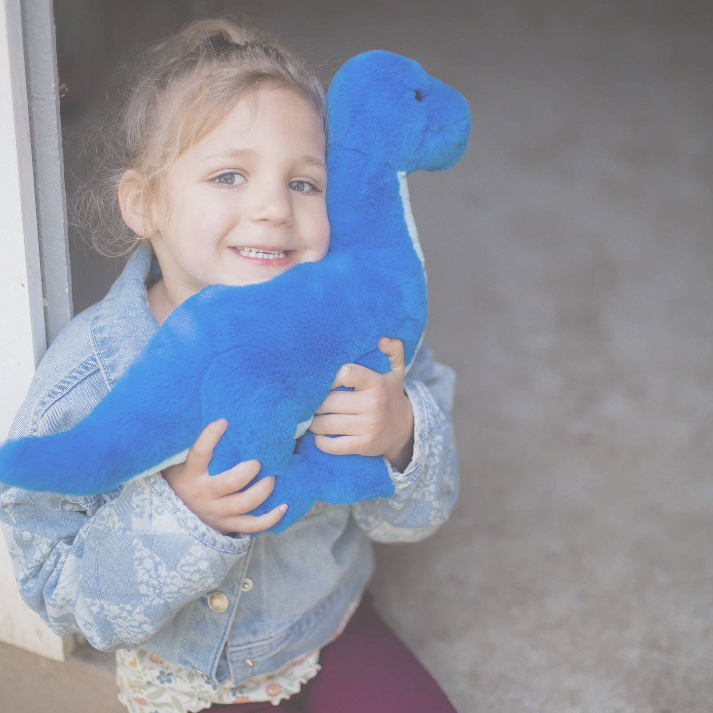 World's Softest Lushee 16 inch BoBo Bronto Blue Dino Plush