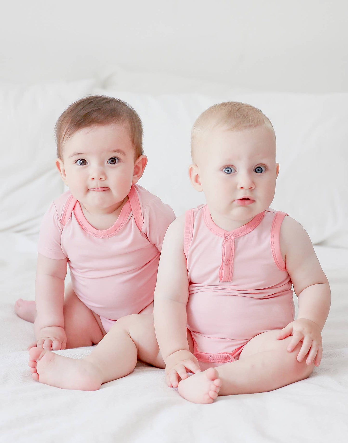 Bamboo Jelly Berry Pink Baby Bodysuit Set