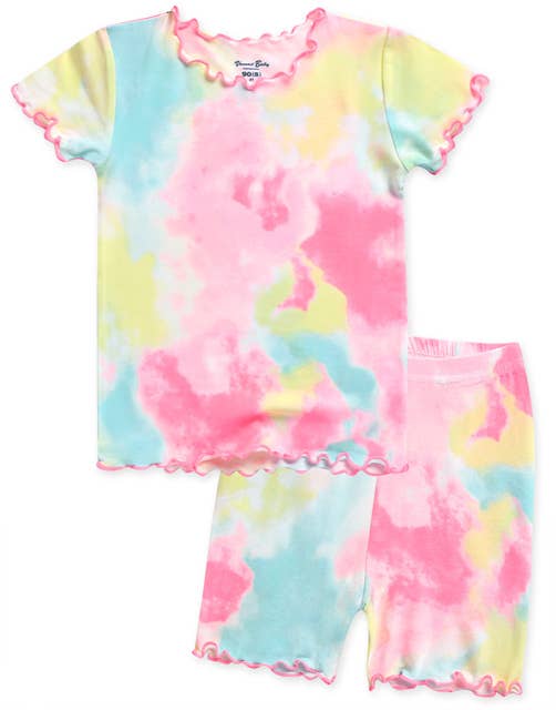 Rainbow Tie Dye | Bamboo Short Sleeve PJs