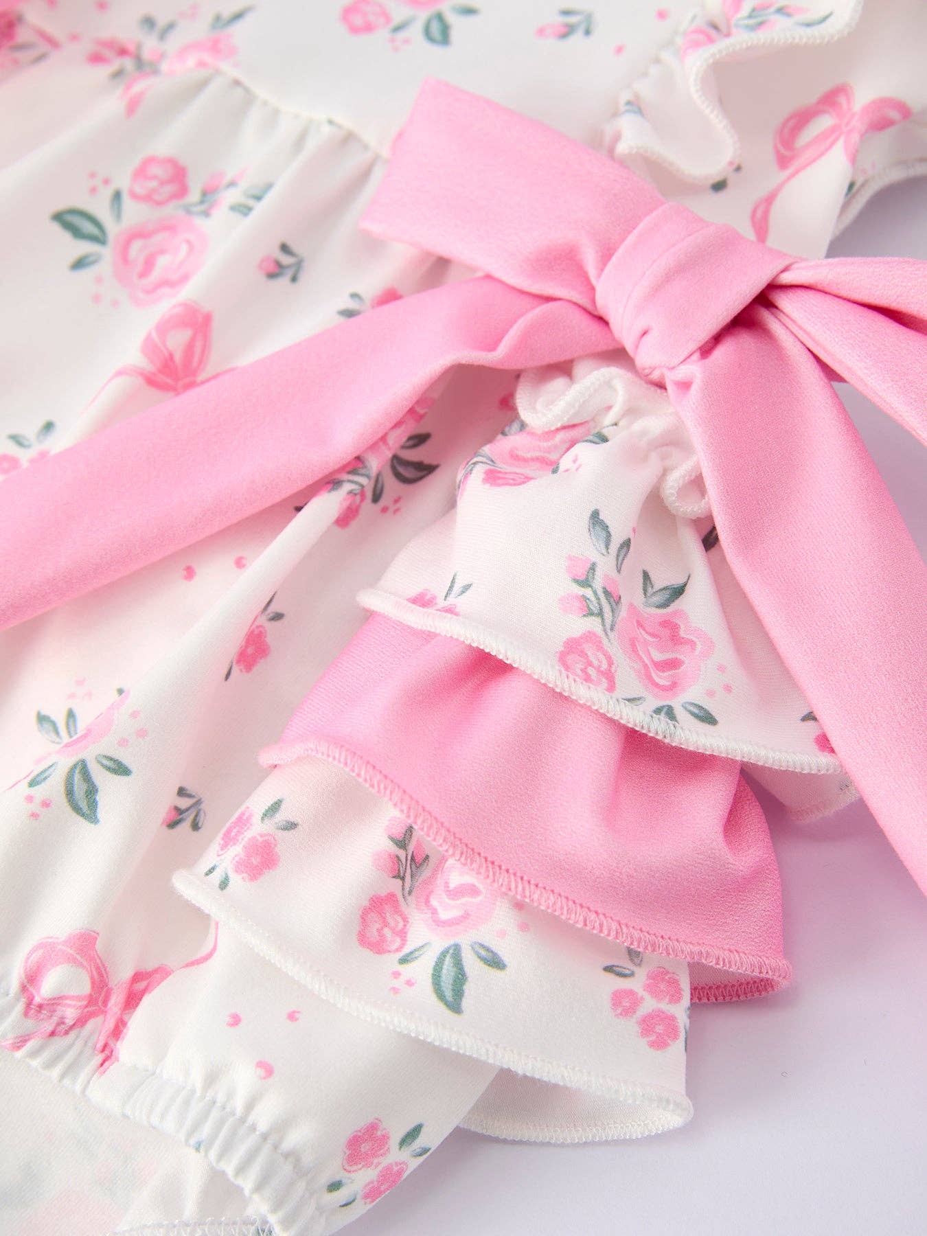 Floral Baby Girls Ruffle Romper
