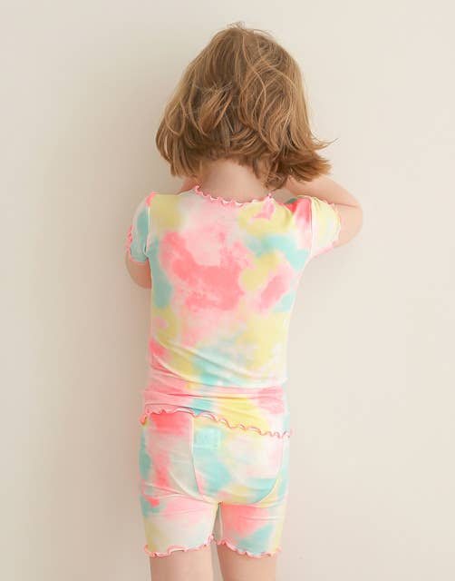 Rainbow Tie Dye | Bamboo Short Sleeve PJs