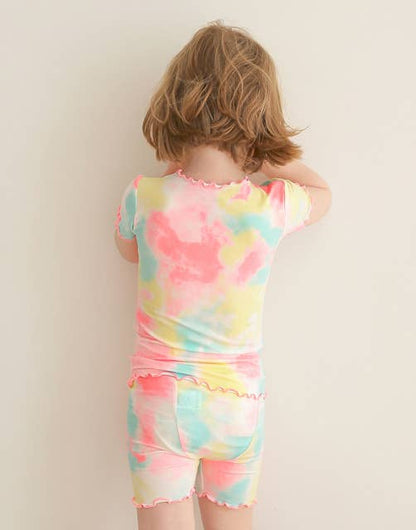 Rainbow Tie Dye | Bamboo Short Sleeve PJs