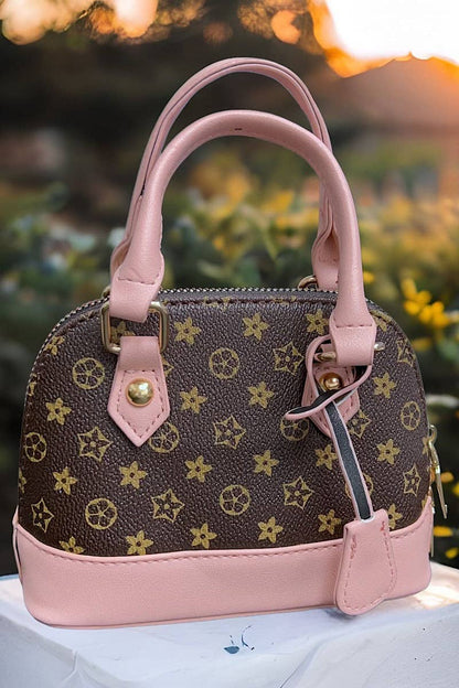Brown/Pink Mini Louis Purse