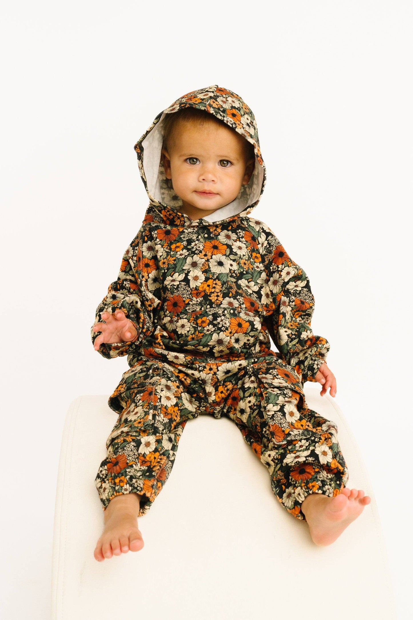 Rustic Blooms Cargo Hoodie Set
