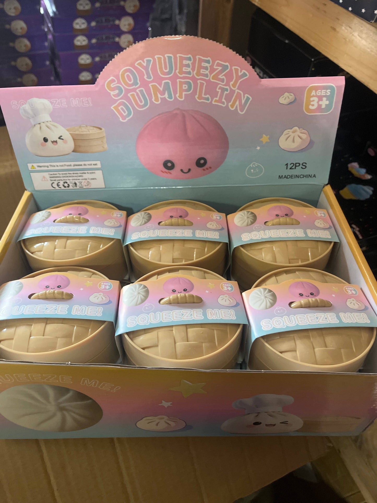Colorful Solid Dumplings Squishy Toy