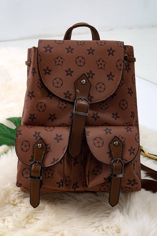 LV Inspired pleather kids backpack