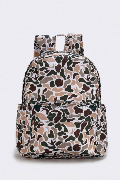 Deer Hunting Print Kids Backpack
