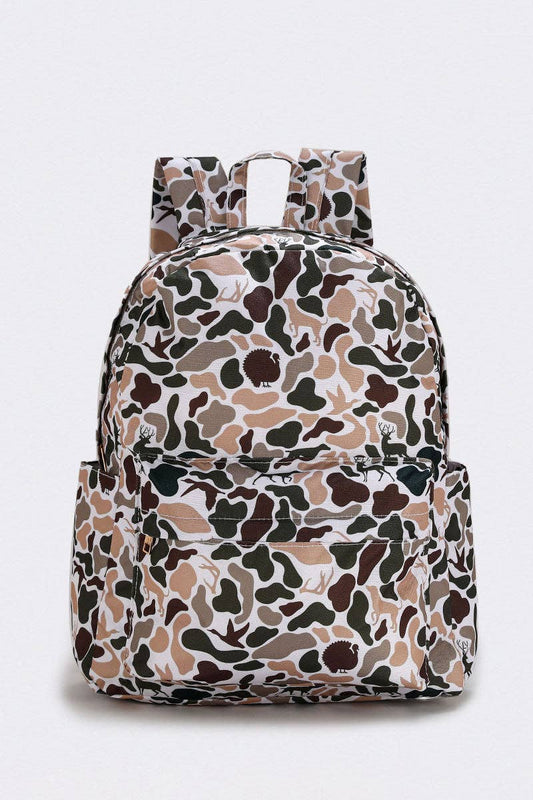 Deer Hunting Print Kids Backpack