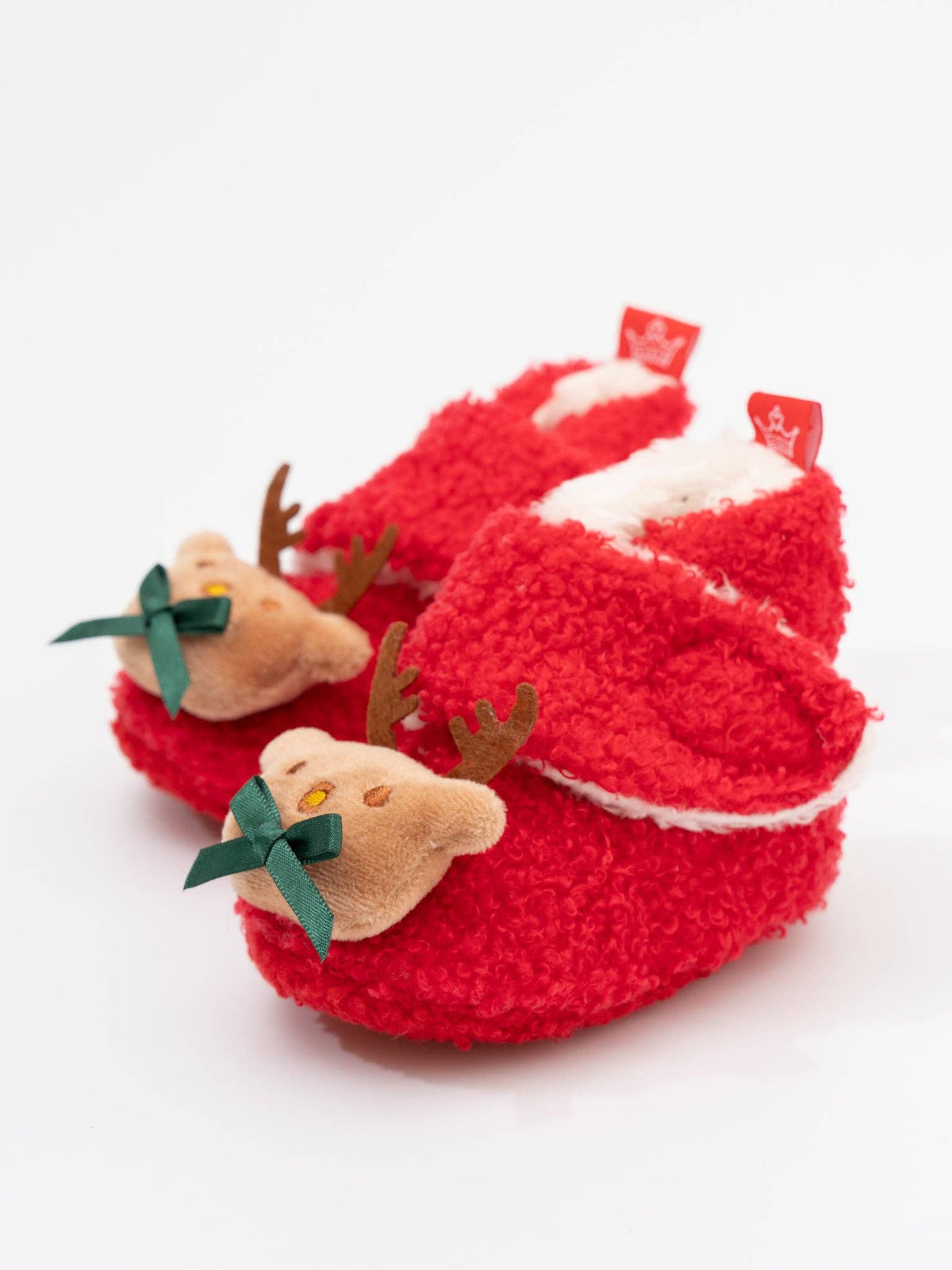 Soft Christmas Baby Booties