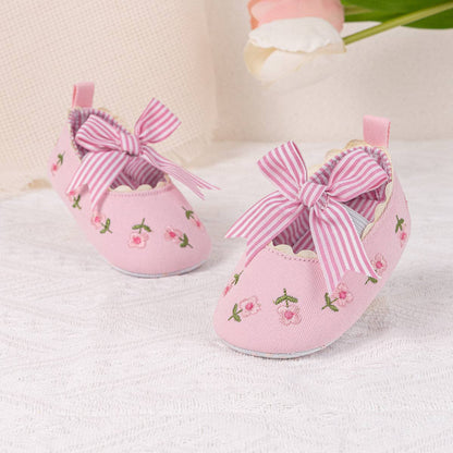 Embroidered Girls Baby shoes