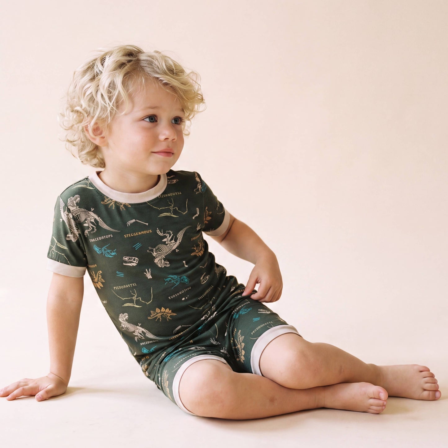Dino | Viscose Short Sleeve PJ Set
