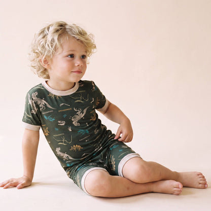 Dino | Viscose Short Sleeve PJ Set