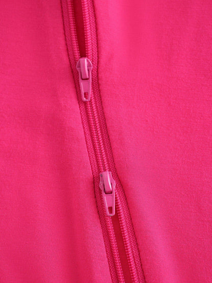 Hot Pink Bamboo Baby Convertible Zippy Romper
