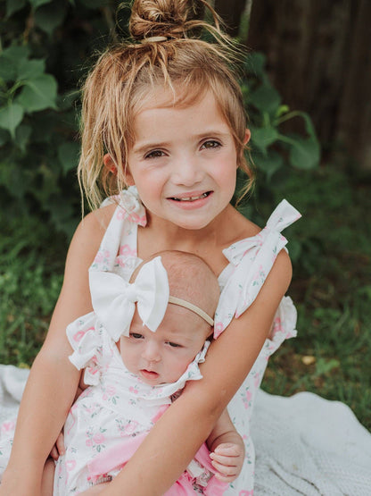 Floral Baby Girls Ruffle Romper