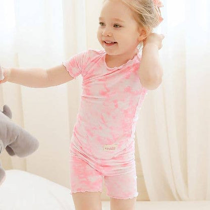 Tie Dye Neon Pink | Bamboo Short Sleeve PJs