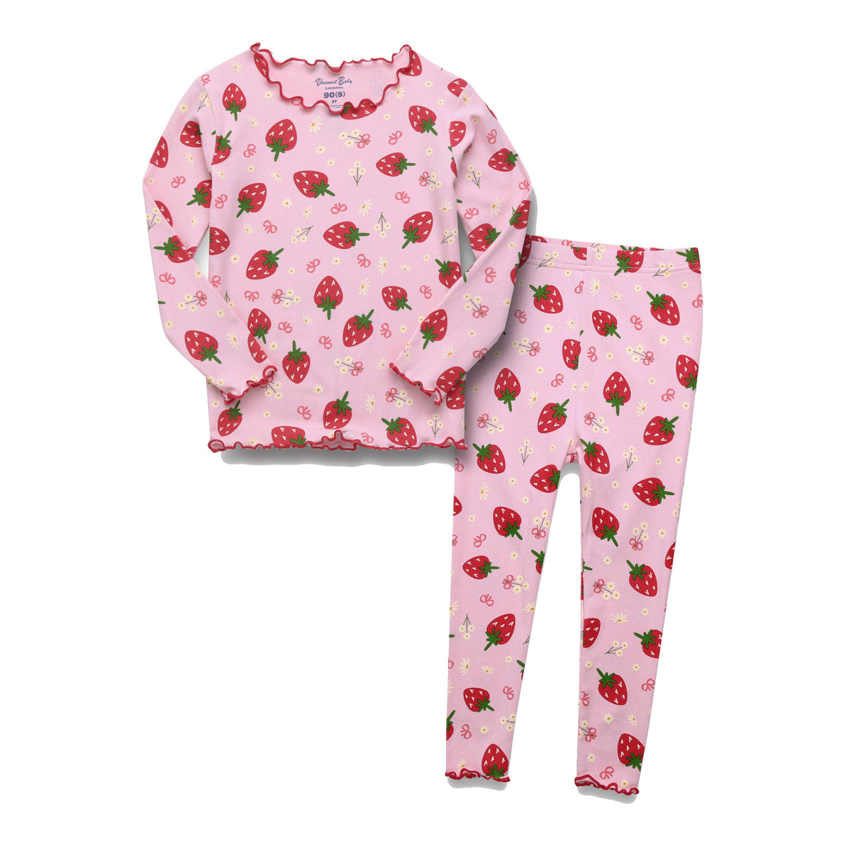 Bamboo Long Sleeve PJ Set Ruby Berry