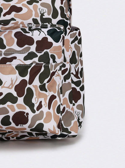 Deer Hunting Print Kids Backpack