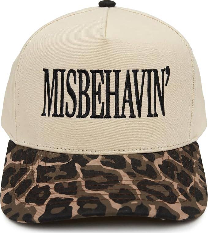 Kids/Baby Hat: Miss Behavin' - Leopard/Beige