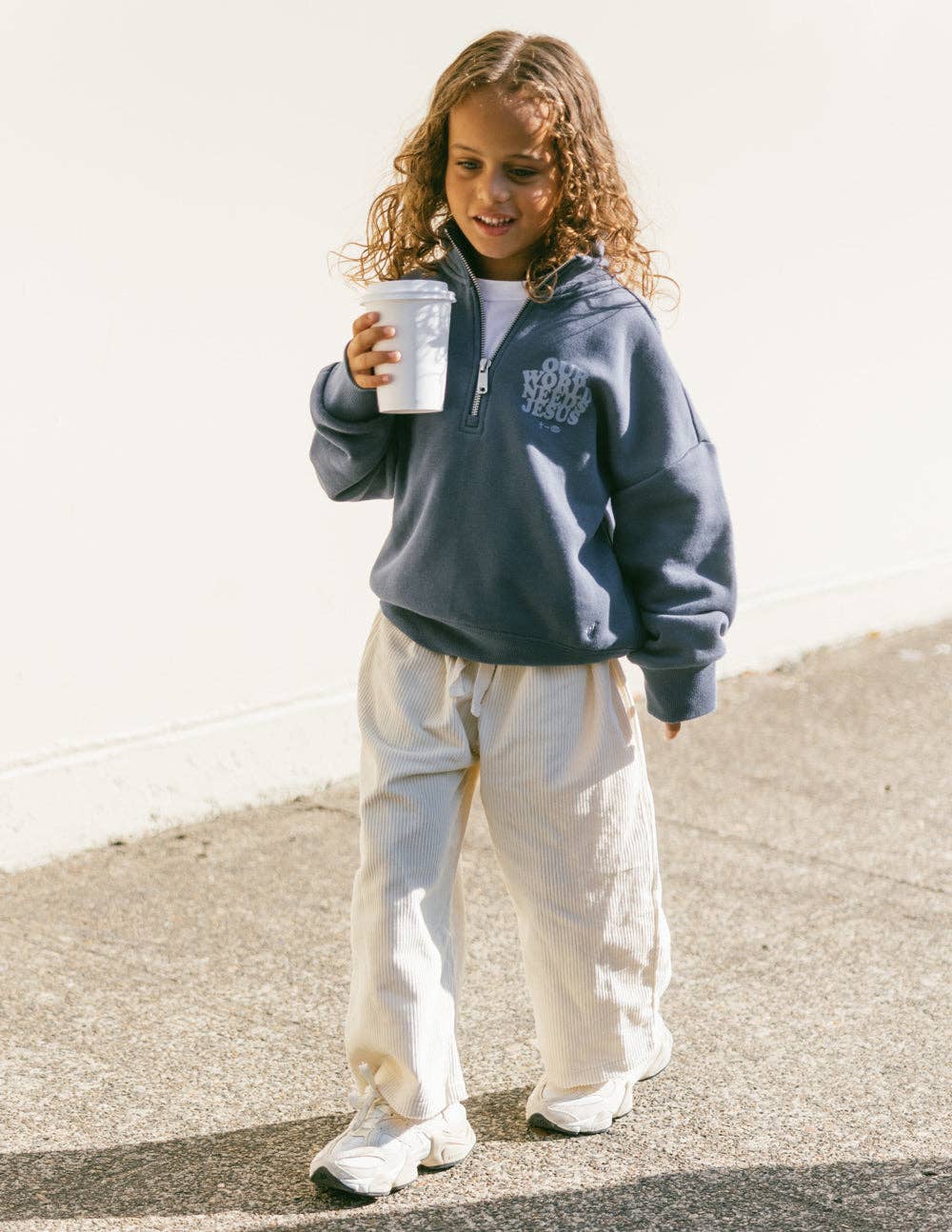 "Our World Needs Jesus" | Kids Half-Zip