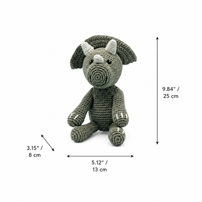 Lullaby Stitch | Triceratops Rattle