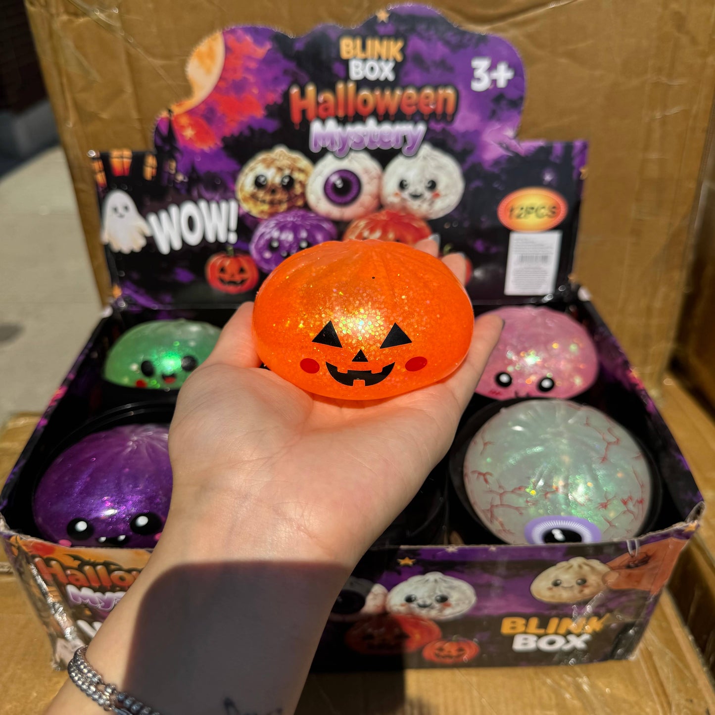 Halloween Gel Glitter Dumpling Squishy