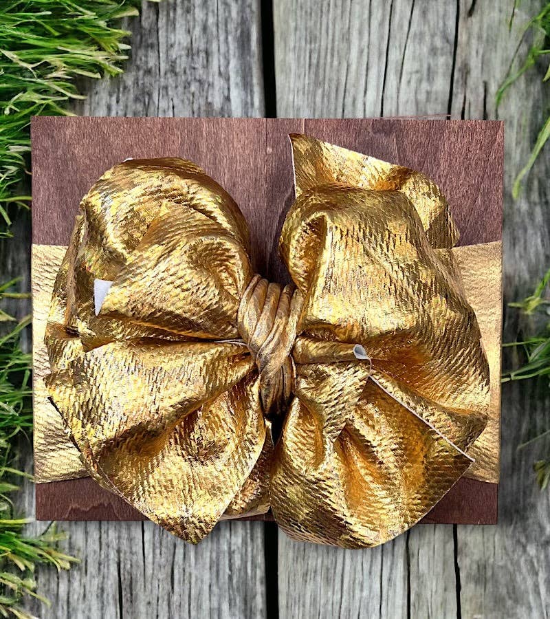 Metallic Big Tassel headband